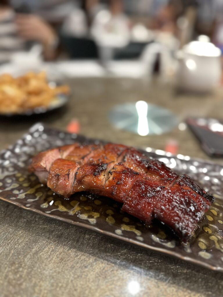 Char Siu on the table